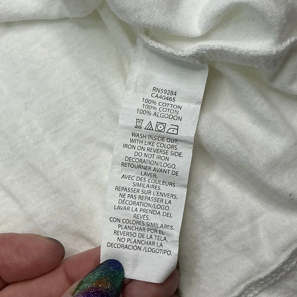 The Children's Place White Graphic Tee Kids Size 10/12 Santa Unicorn Glitter